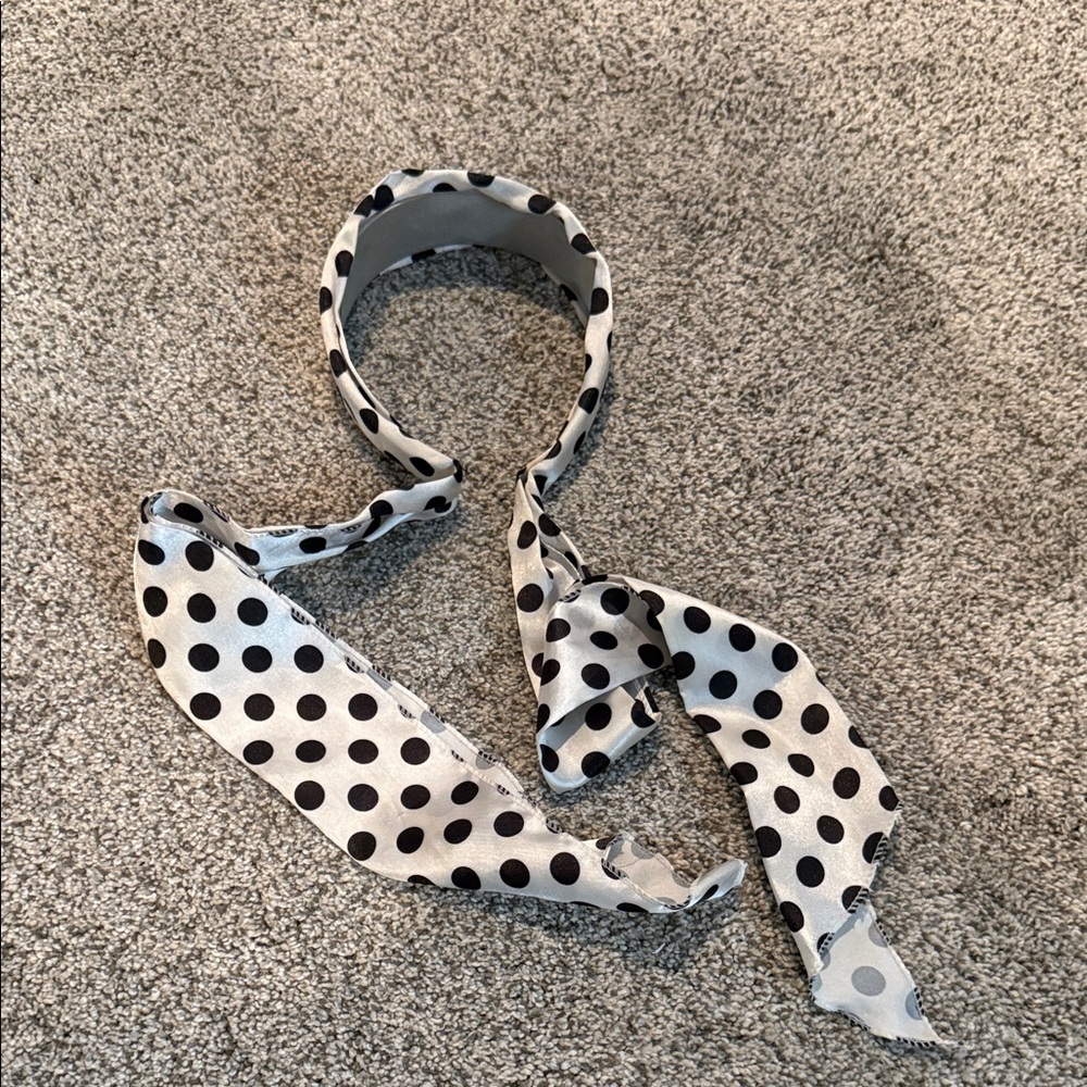 Polka Dot Headband and Scarf Set